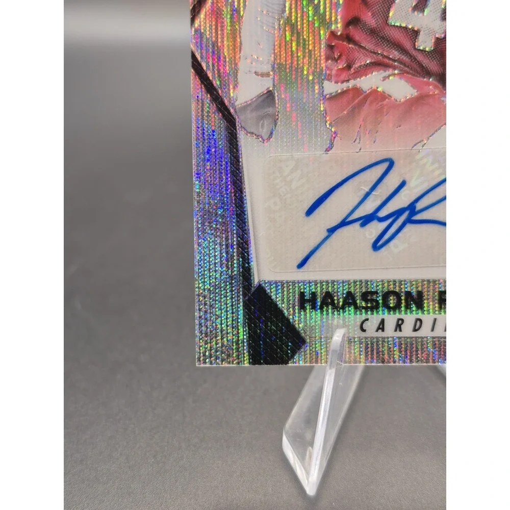 2017 Prizm Rookie Haason Reddick #RA-HR Rookie Autograph Blue Wave /149 (RC)